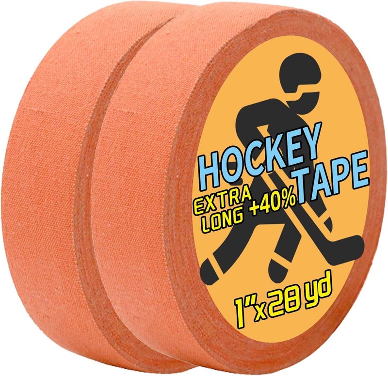 Magsaddle 2 Rolls Hockey Tape, Multipurpose Cloth Tape Grip Tape for Lacrosse Stick, Baseball & Softball Bats, Rackets, Pullup Bars, Gardening Tools, Gym, Sports Handle - Image 1